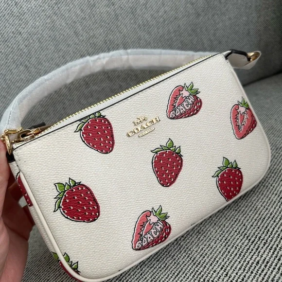 NWT Coach Nolita 19 With Strawberry Print CAL25(Slightly Imperfect Goods) - Picture 6 of 11